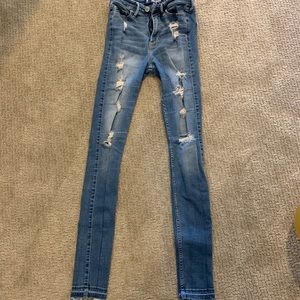 Hollister ripped jeans